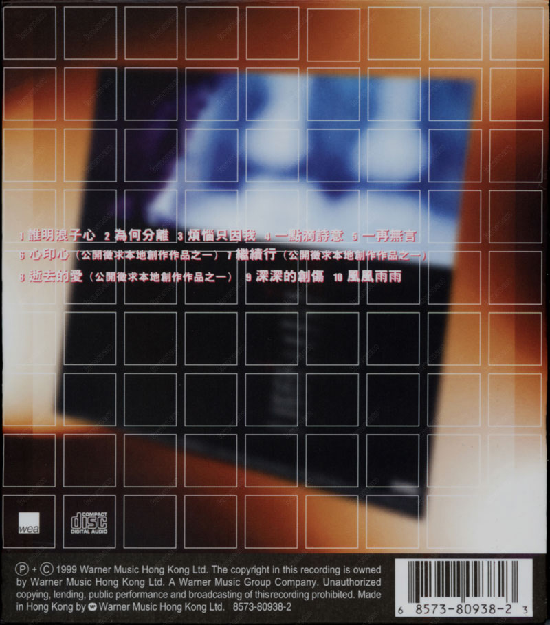 王傑 - 誰明浪子心 Back